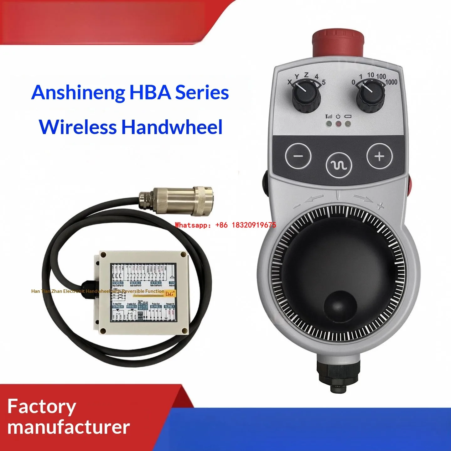 Cyclmotion CNC EUCHNER Electronic Handwheel HBA-079827 / HBA-098672 / HBA-084962 / HBA-086734 MPG Handheld Unit
