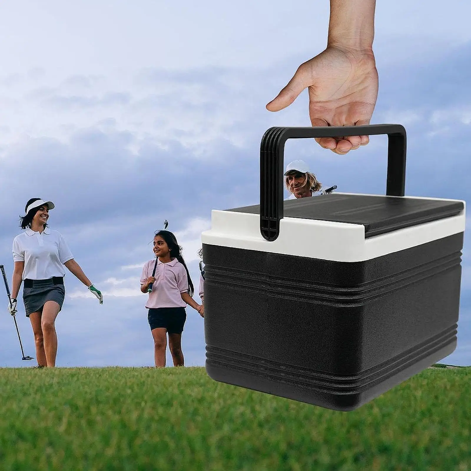 

Golf Cart Cooler with Mounting Bracket Large Capacity with Screws Sturdy Versatile Portable