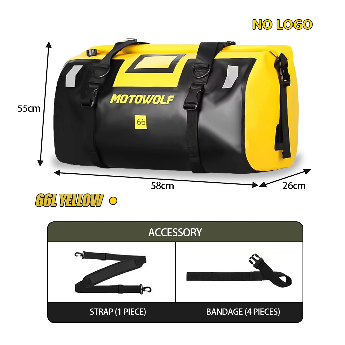 Motorrad Wasserdichte Hecktasche Reise Outdoor Trockenen Gepäck Roll Pack Tasche 20/66/100L Motorrad Gepäck Rucksack Motorrad sitztasche – Detail 20