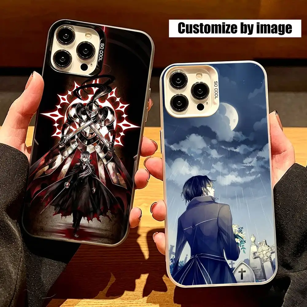 Anime Pandora H-Heartss  Phone Case For iPhone 17,16,15,14,13,12,Pro Max,XS,Colored Silver Plated Inside