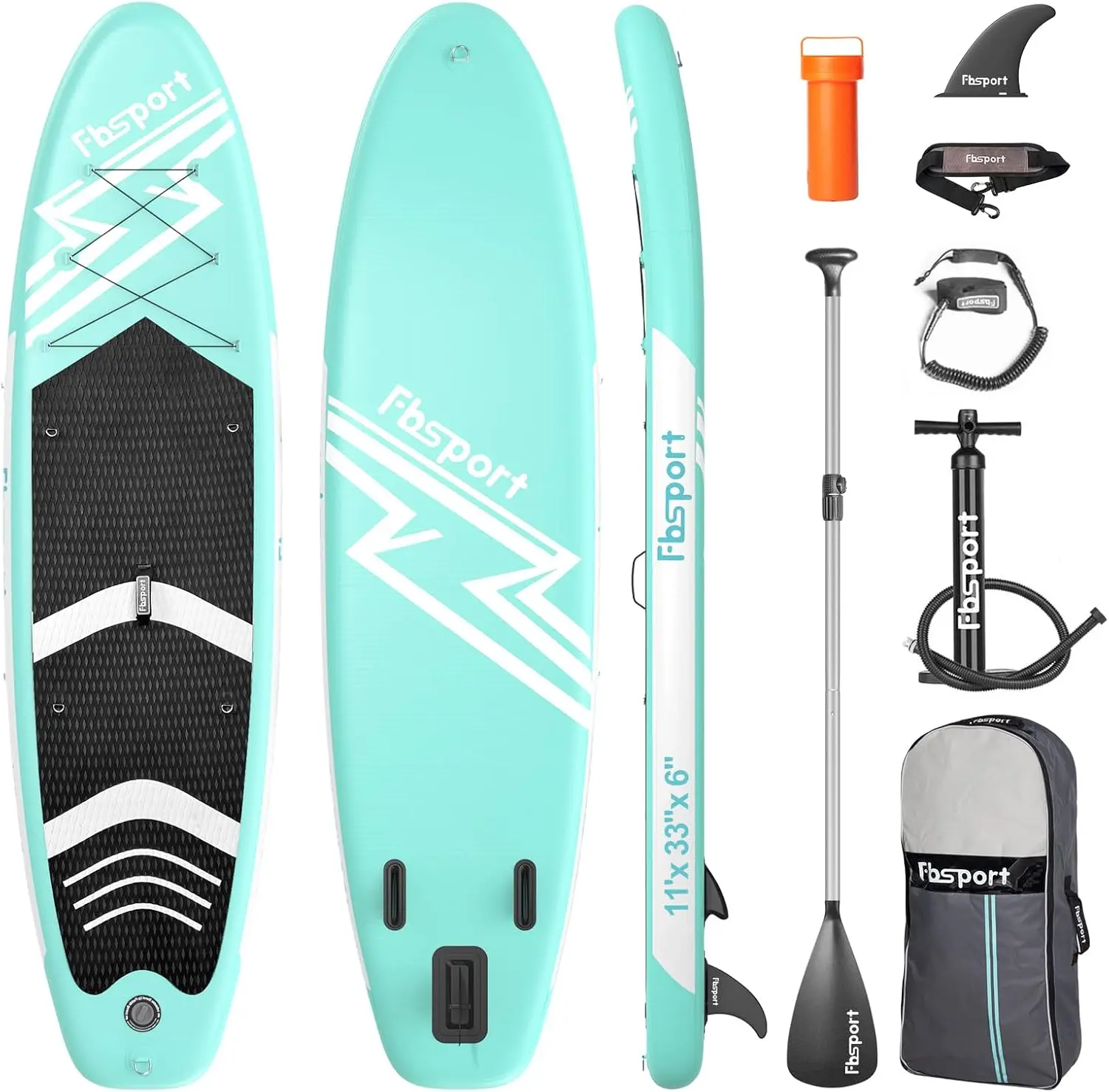 

11' Premium Stand Up Paddle Board, Yoga Board with Durable SUP Accessories & Carry Bag | Wide Stance, Surf Control,Non-Slip Deck