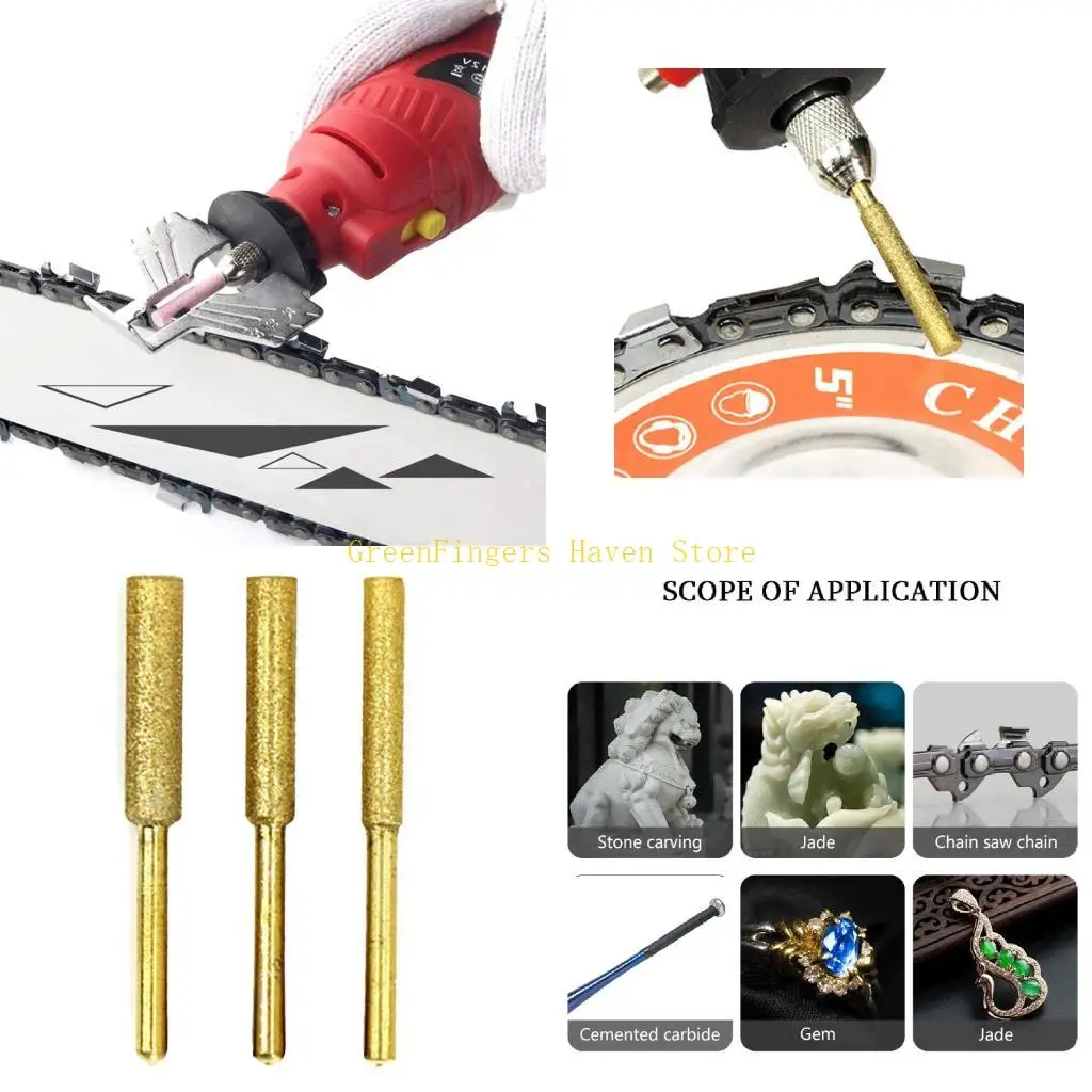 

F68d 5pieces алмазной цилиндрический шлифование для заточки головы резьба для резьбы T -шлифование t