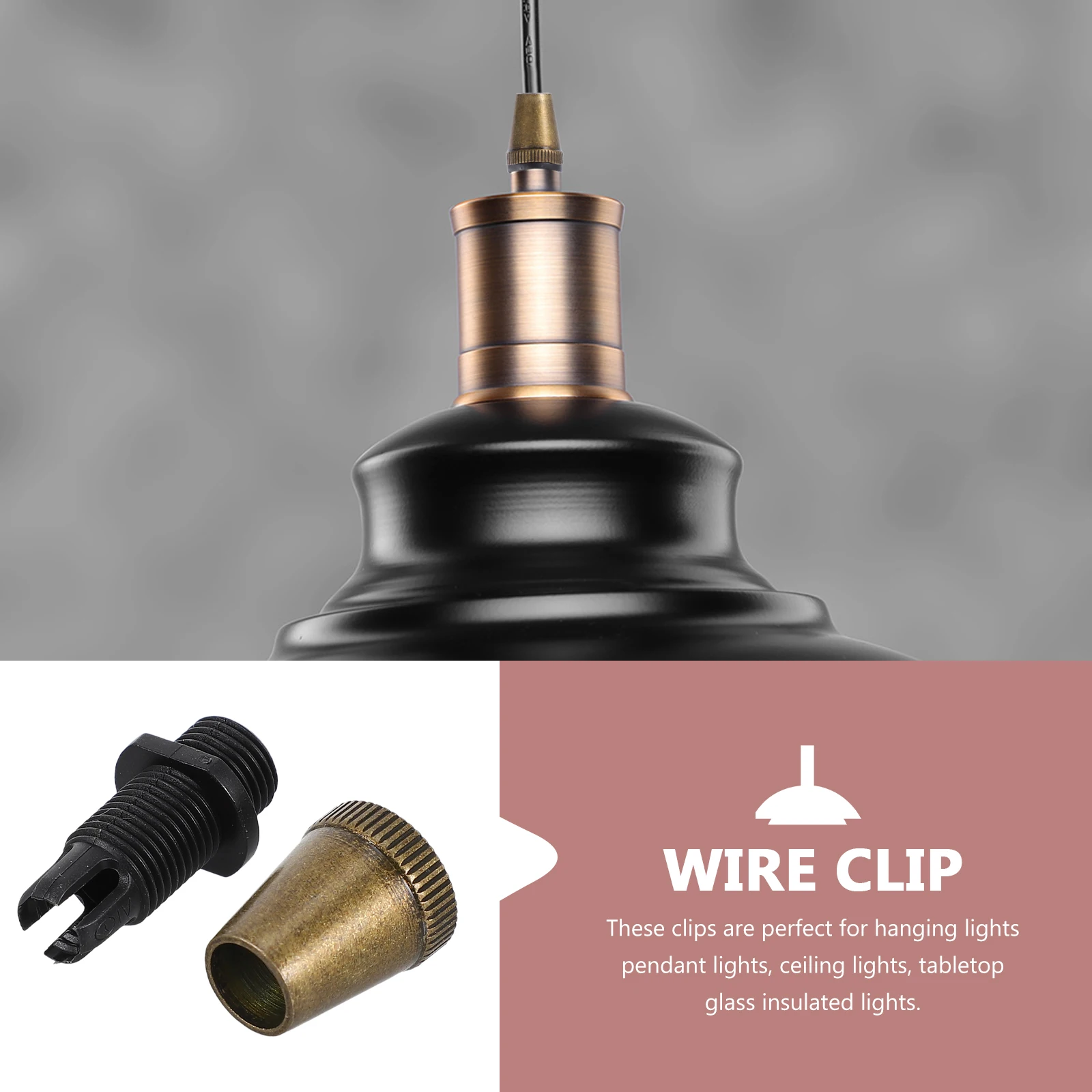 

10 pcs Wire Buckle Clips Strong Safe Long Term Use Iron PC Material Cable Fixing Clamps Strain Relief Connector