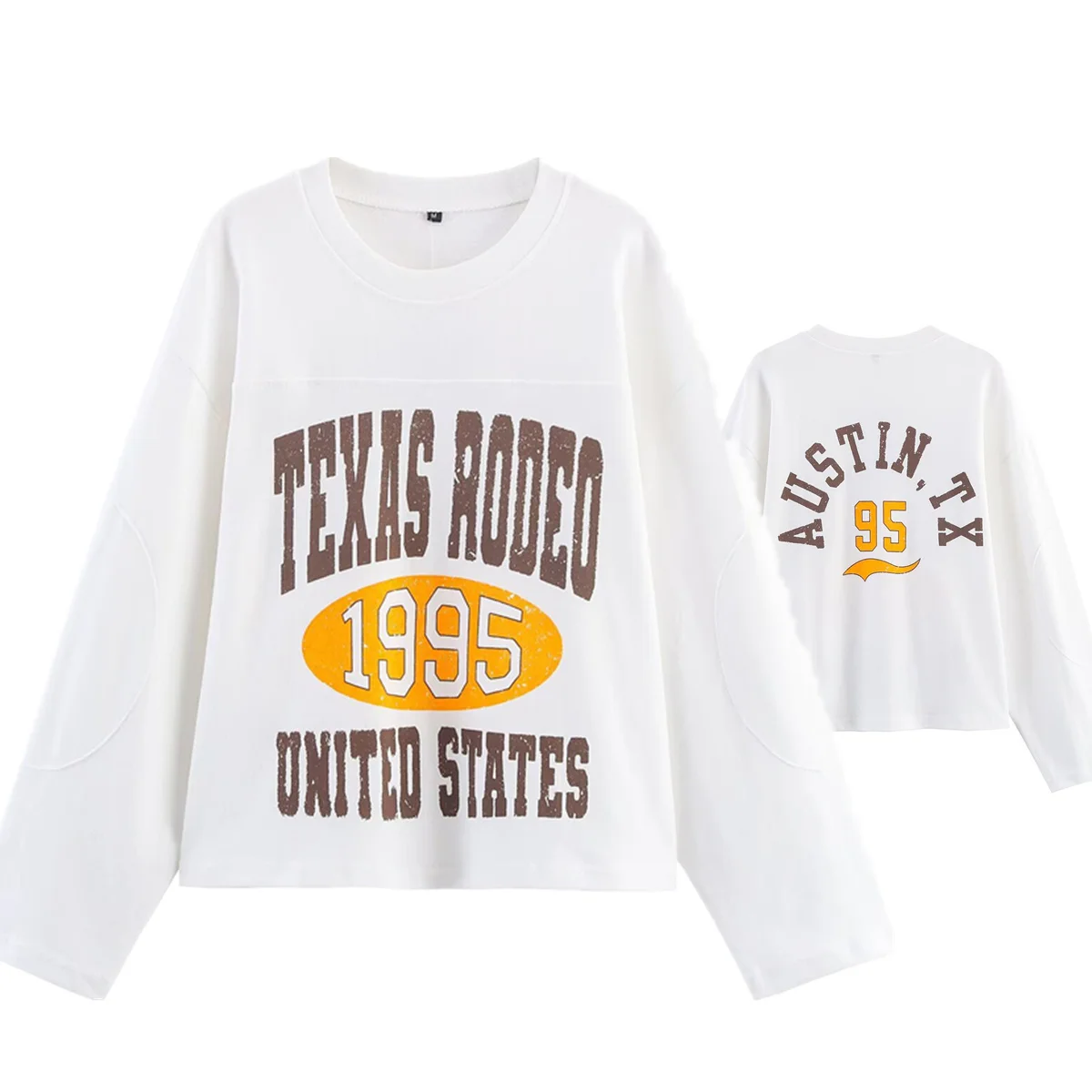 

Jenny&Dave American Retro Letter Print RRound Neck Sweatshirt College Style Loose Pullover Plush Autumn And Winter Sweatshirt Wo