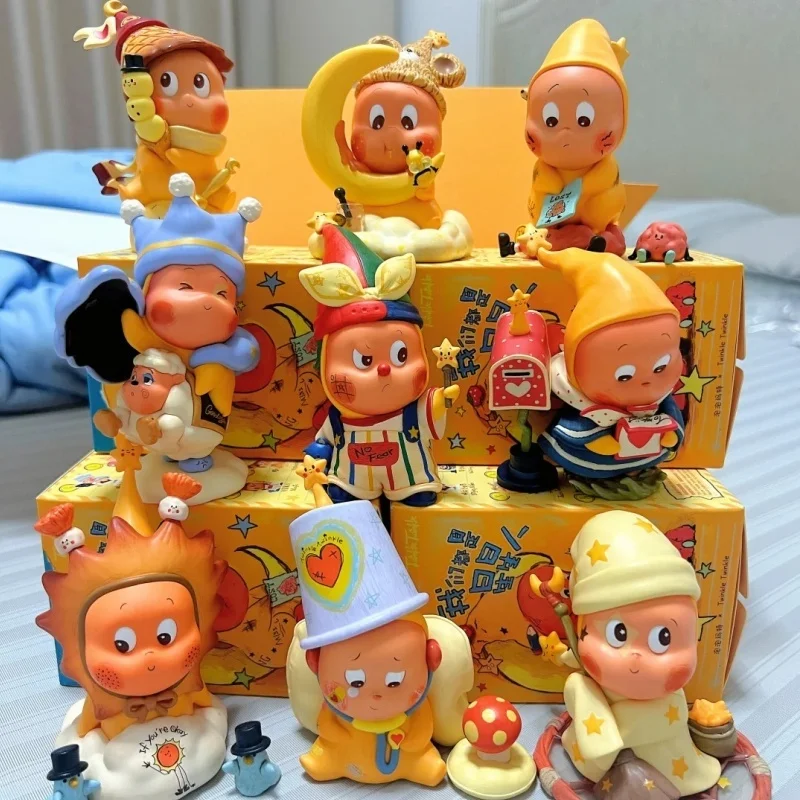 POP MART We Are Twinkle Twinkle Series Blind Box Pvc/Abs Anime Figure Cute Desktop Trendy toy Ornament Collection Festival Gifts