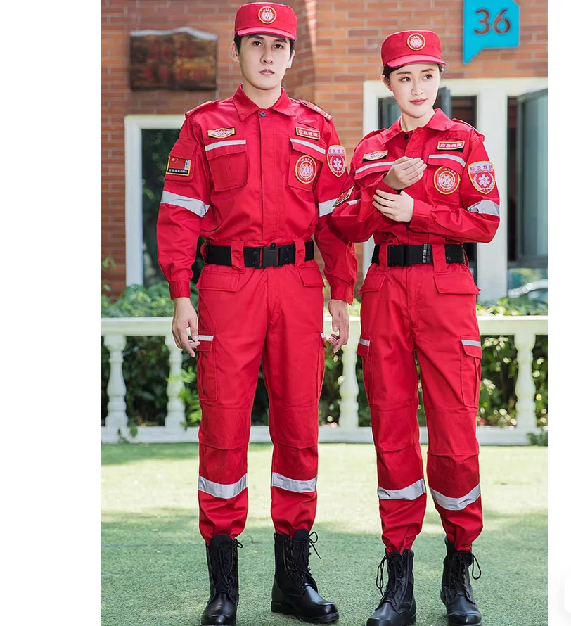 emergency-rescue-firefighting-suit-men's-anti-static-and-wear-resistant-work-clothing