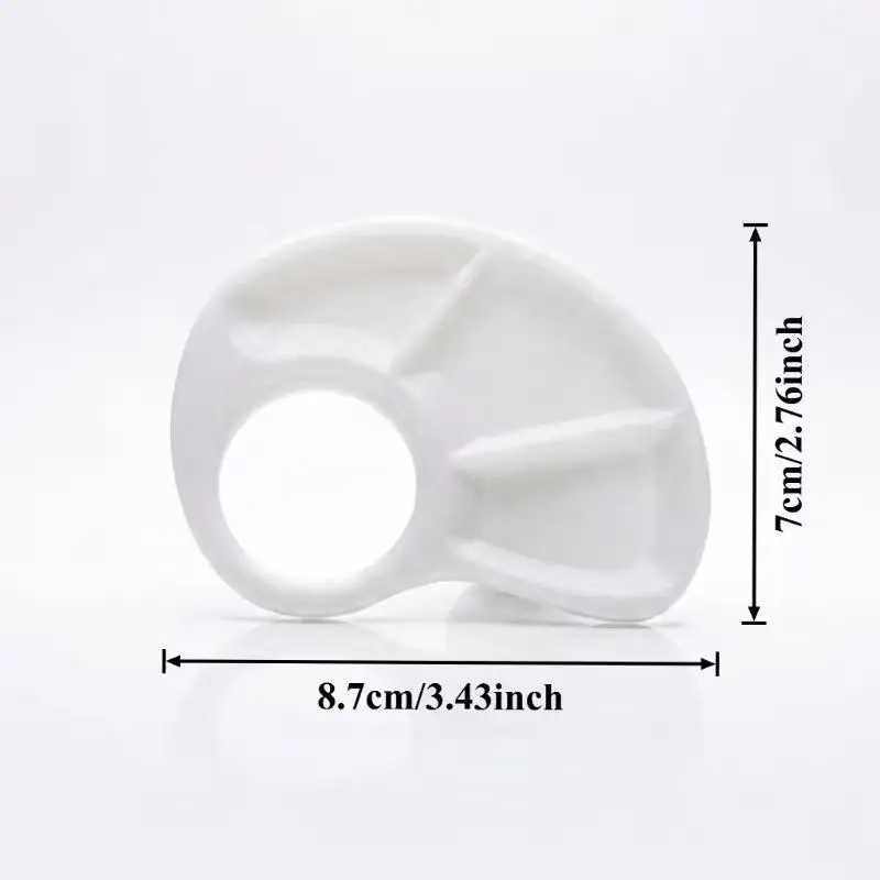 Thumb Palette 1Pcs 3D Printed Portable Color-Coded Single-Color Plastic for Travel Watercolor Painting Creation