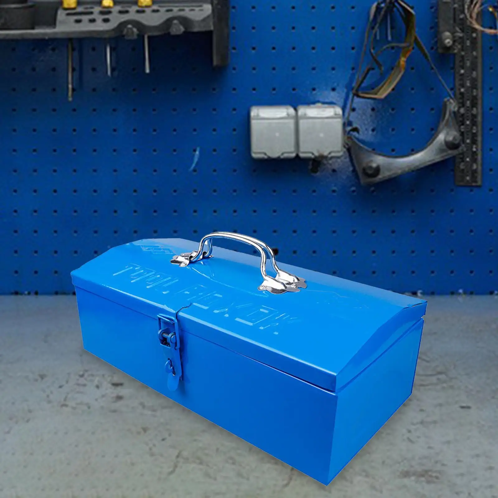 Iron Storage Toolbox Practical Technician Toolbox Heavy Duty Bearing Lightweight Large Capacity High Safety Use for Various Tool
