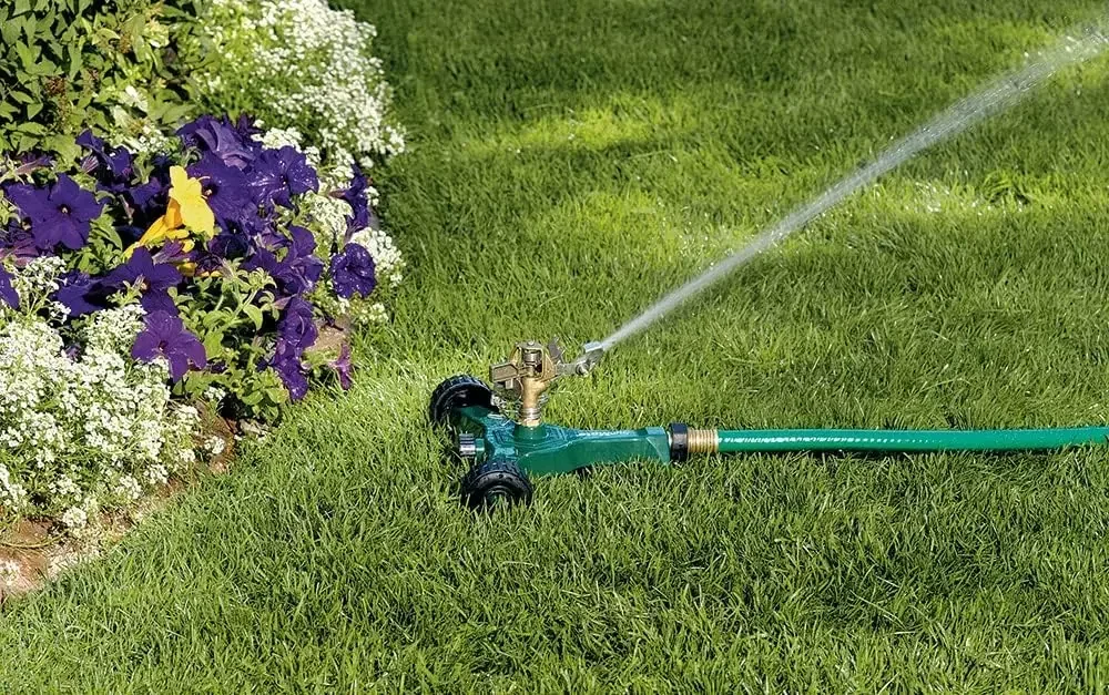 5-Pack 56186N Lawn and Garden 1/2-Inch Brass Impact Sprinkler with Metal Wheel Base (5)