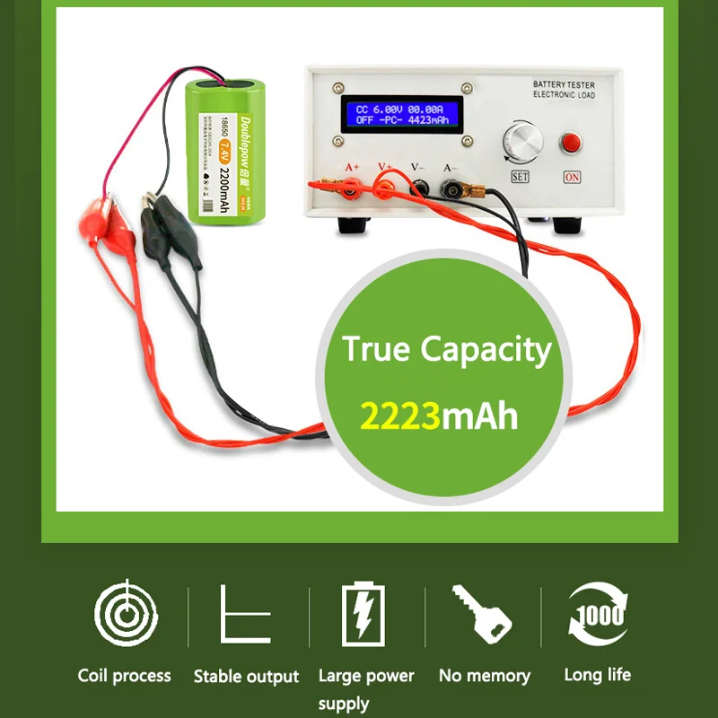 DOUBLEPOW 3000mah 7.4V 18650 Battery Pack Xh2.54-2p Plug Li-lon Rechargeable Lithium Battery + Protection Board PCB Microphone