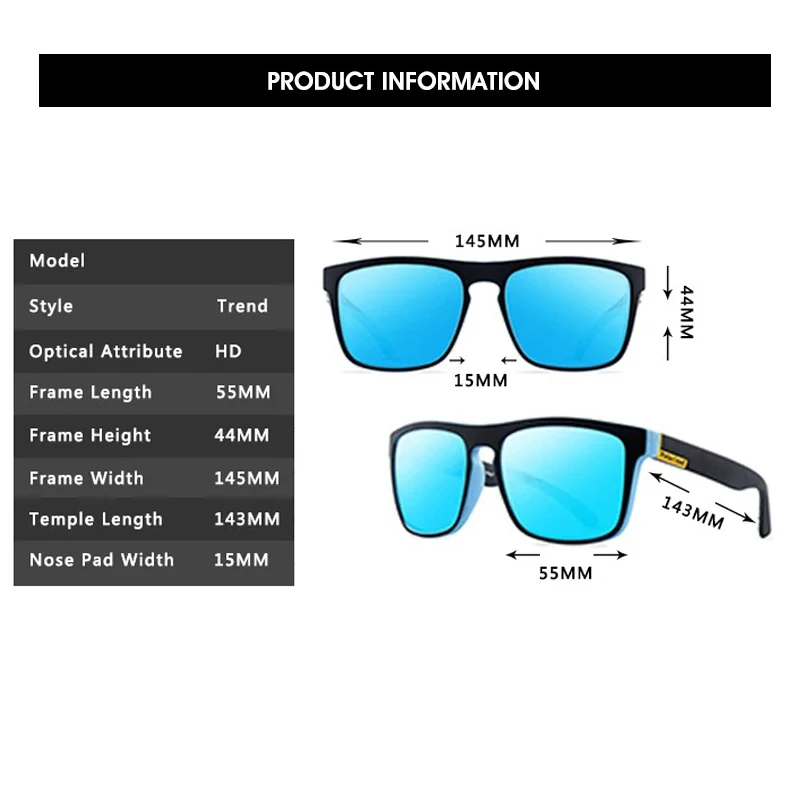 نظارات شمسية مستقطبة لركوب الدراجات في الهواء الطلق للرجال والنساء، نظارات شمسية رياضية كلاسيكية لصيد الأسماك في الهواء الطلق