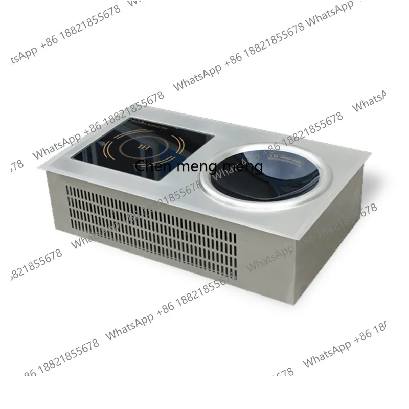

Commercial intelligent induction cooker, embedded flat concave integrated type, electric heating desktop hot pot