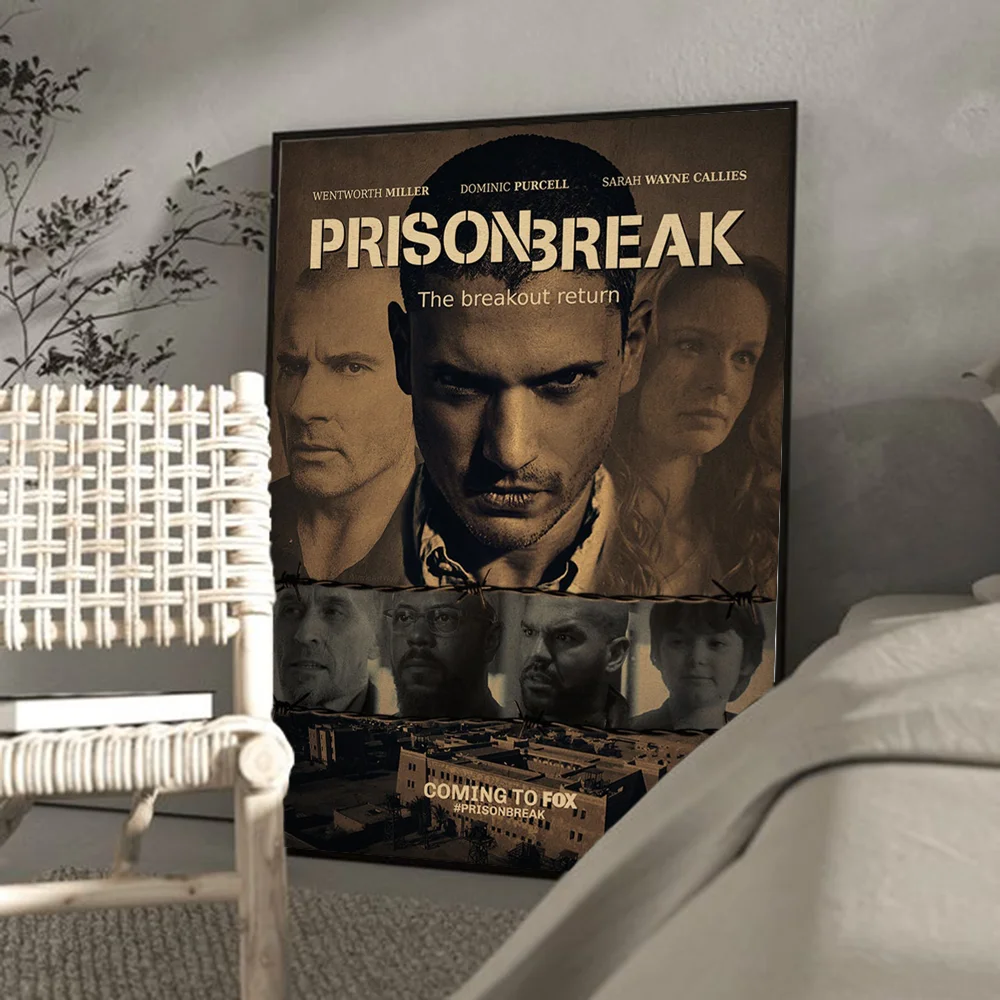 Prison Break Whitepaper Poster Waterproof Paper Sticker Coffee House Bar Posters Wall Stickers