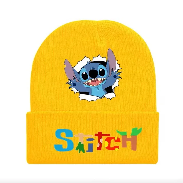 Miniso Disney Star Baby Stilt Student Cartoon Print Knitted Hat Colorful Wool Hat Men and Women Autumn and Winter Warm Hat