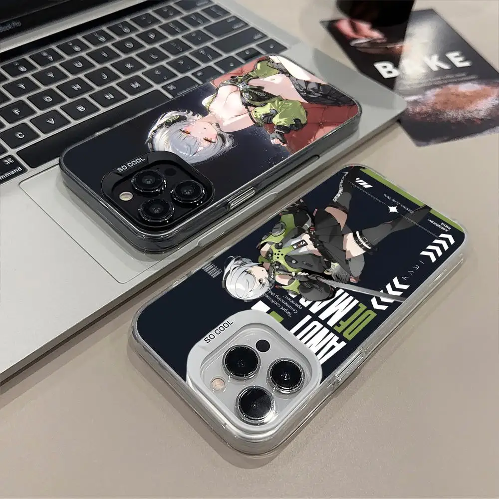 

Чехол для телефона ZZZ Silver Soldier Anby для iPhone 17, 16, 15, 14, 13, 12, 11 X XR XS 8 7 Pro Max Plus, полупрозрачный цветной защитный красивый