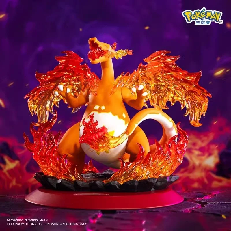 Pokemon Anime Action Figures Super Giant Charizard Eevee Collect Models Figurines Home Ornaments Children's Toys Birthday Gifts