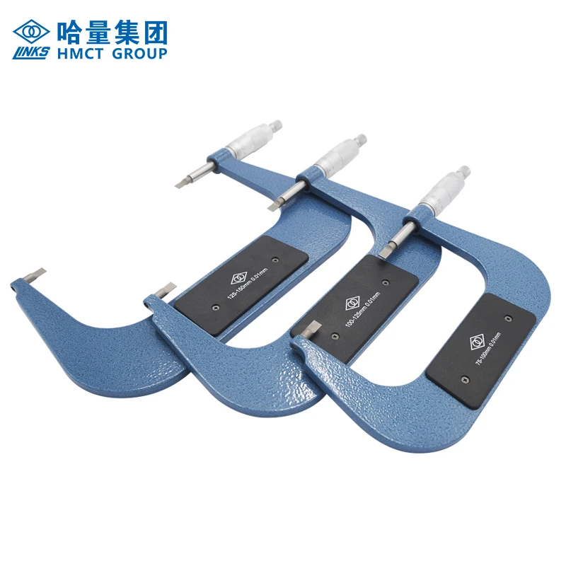 Thin blade tips anvils Micrometer Thickness 0.7mm small narrow groove gap Round diameter knife sharp deep into Enter narrow slot