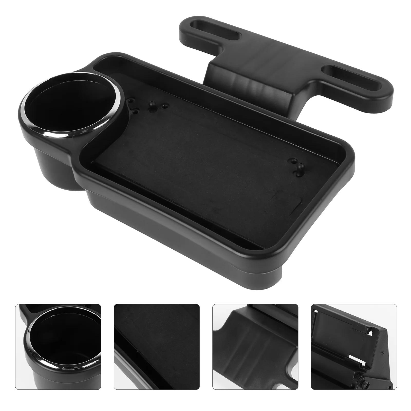 Car Glove Box Portable Lunch Desk Trunk Organizer Drink Holder Steering Wheel Tray Beverage Seat Cup Office