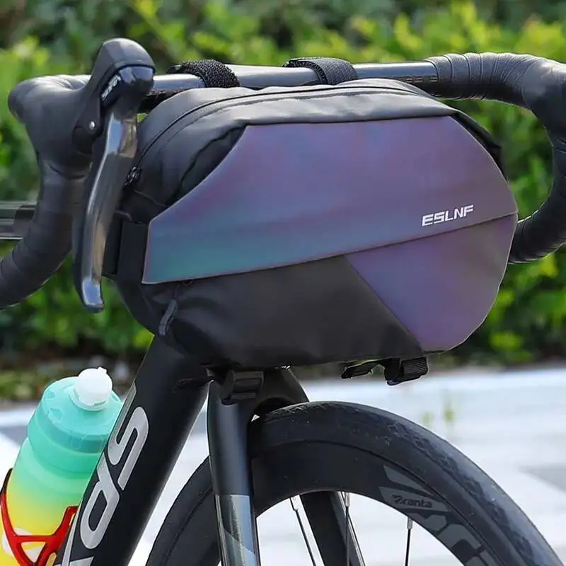 

ESLNF Capacity Waterproof Large Bicycle Bag Reflective Multifunction Front Bike Handlebar