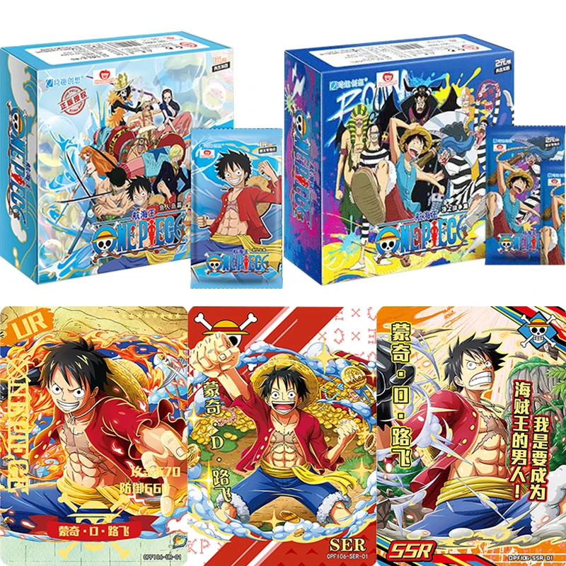 Genuine One Piece Cards Fishman Island Chapter War at Marineford Chapter Nami Luffy UR Anime Role Collection Card Kids Gift Toy