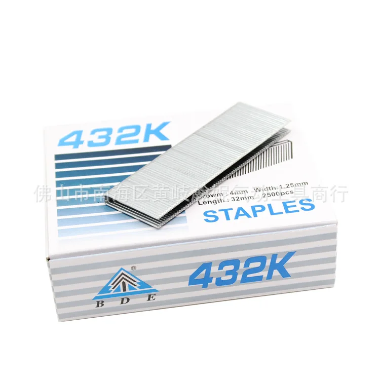 Staples pekerjaan kayu tipe U, 425K 432K 438K Staples untuk pistol kuku 440K 440KB