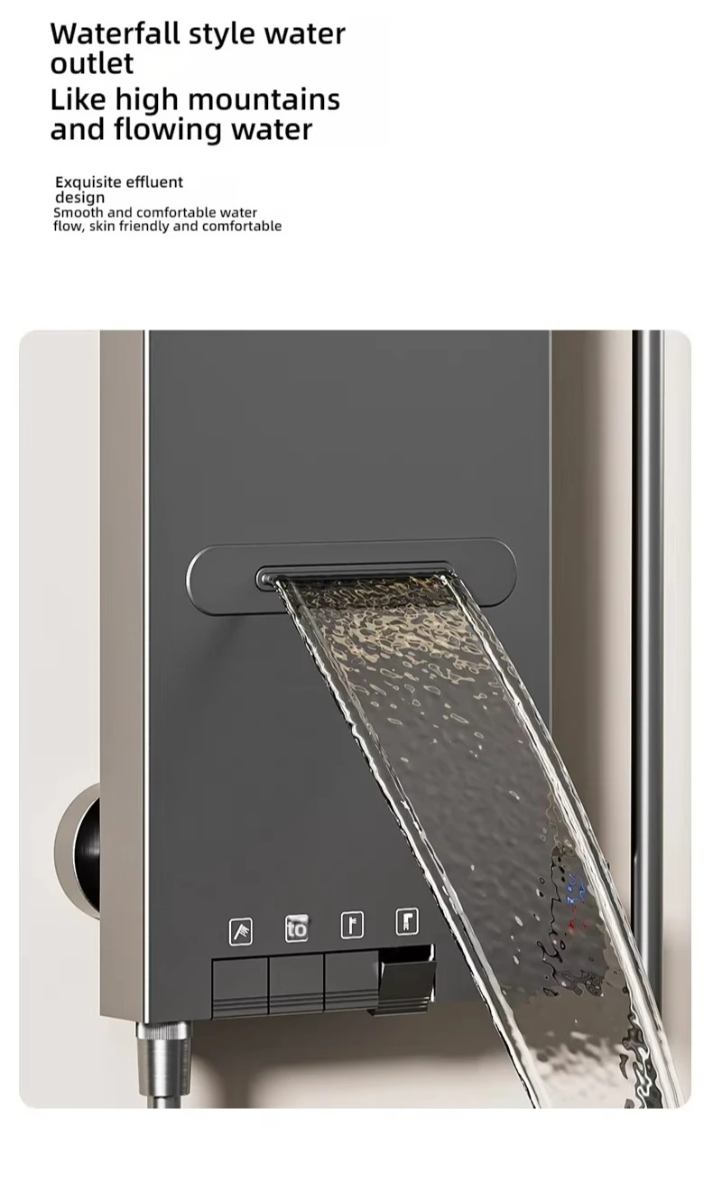 Modern Style Rainfall Bathroom Shower Set Wall Mounted High Pressure Bathroom Rainfall Shower Head Faucet Set