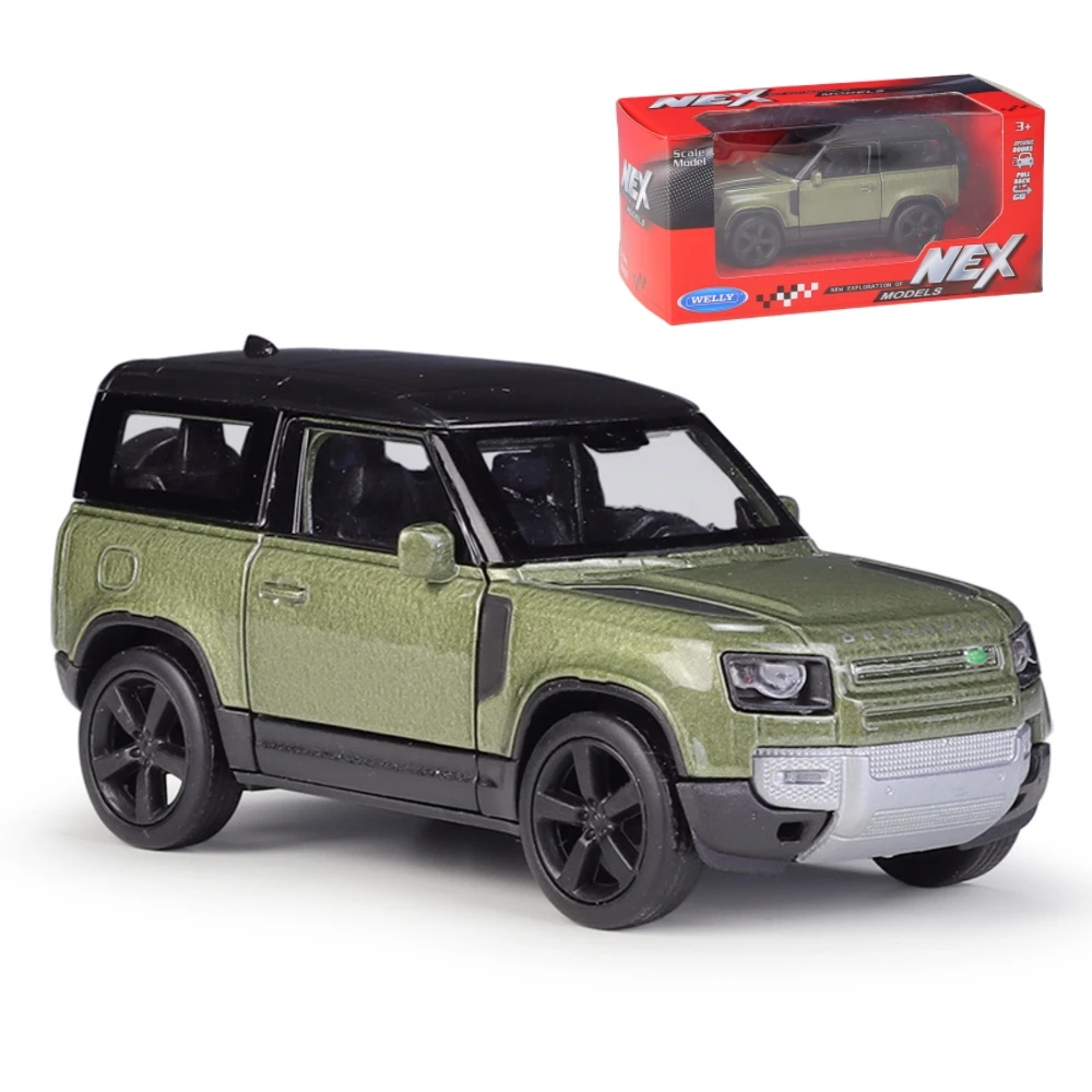 

Коллекция 1/36 Land Rover Defender Range Rover, Спортивная игрушка, модель автомобиля для детей Welly, литые бриллианты, подарок для мальчиков