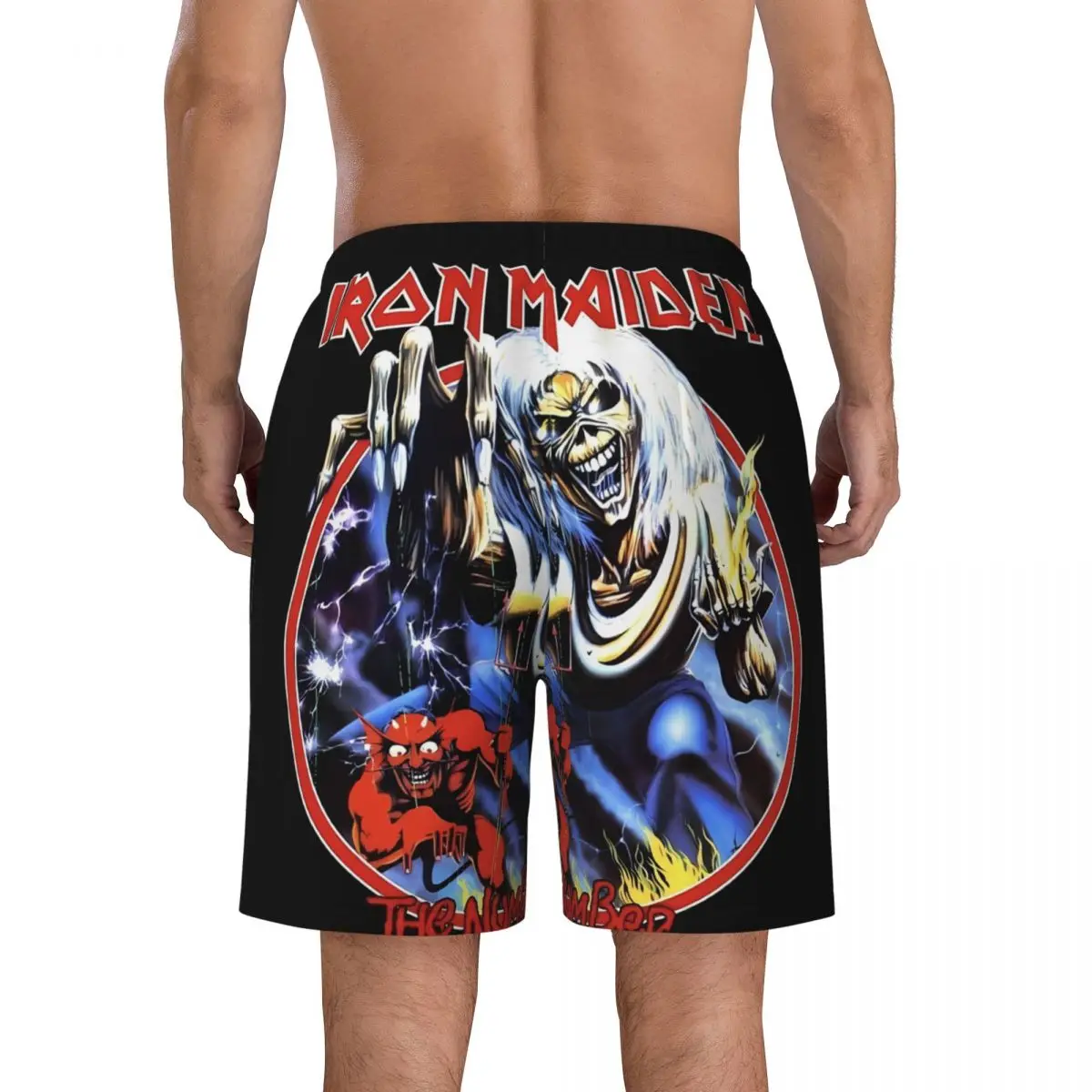 Bathing Suit I-Iron Maidens Heavy Rock Band Gym Shorts Summer Stylish Beach Shorts Man Design Sports Breathable Swim Trunks