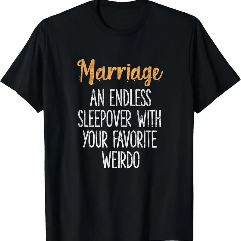 Saco de dormir sin fin para matrimonio con tu camiseta divertida de Weirdo favorito