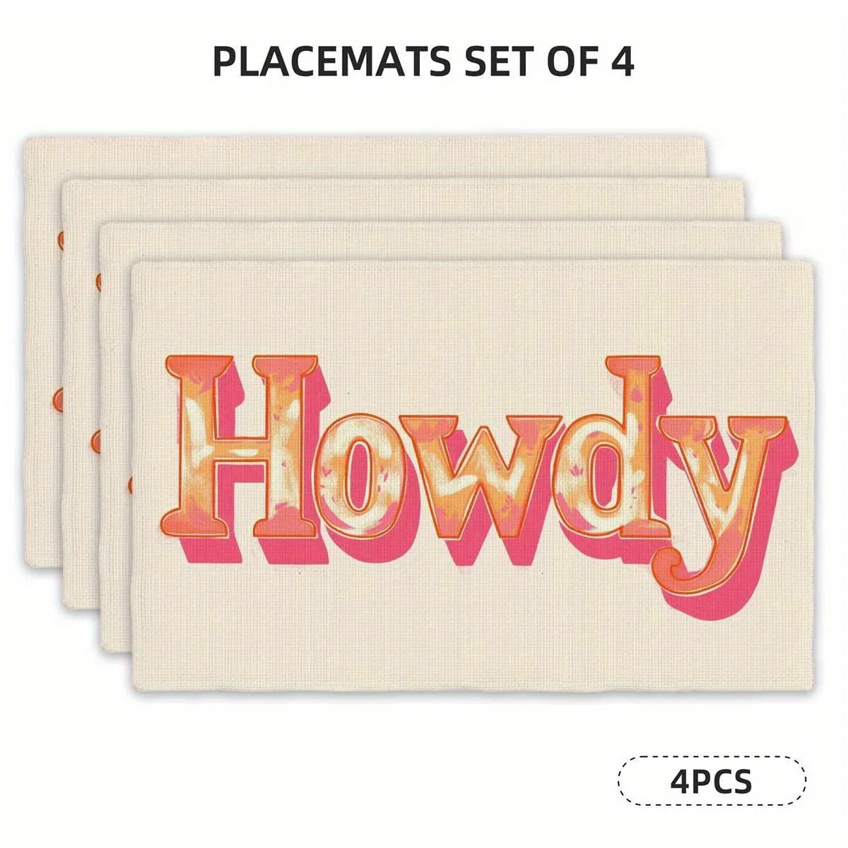 4pcs Set of Placemats - Eye-Catching 