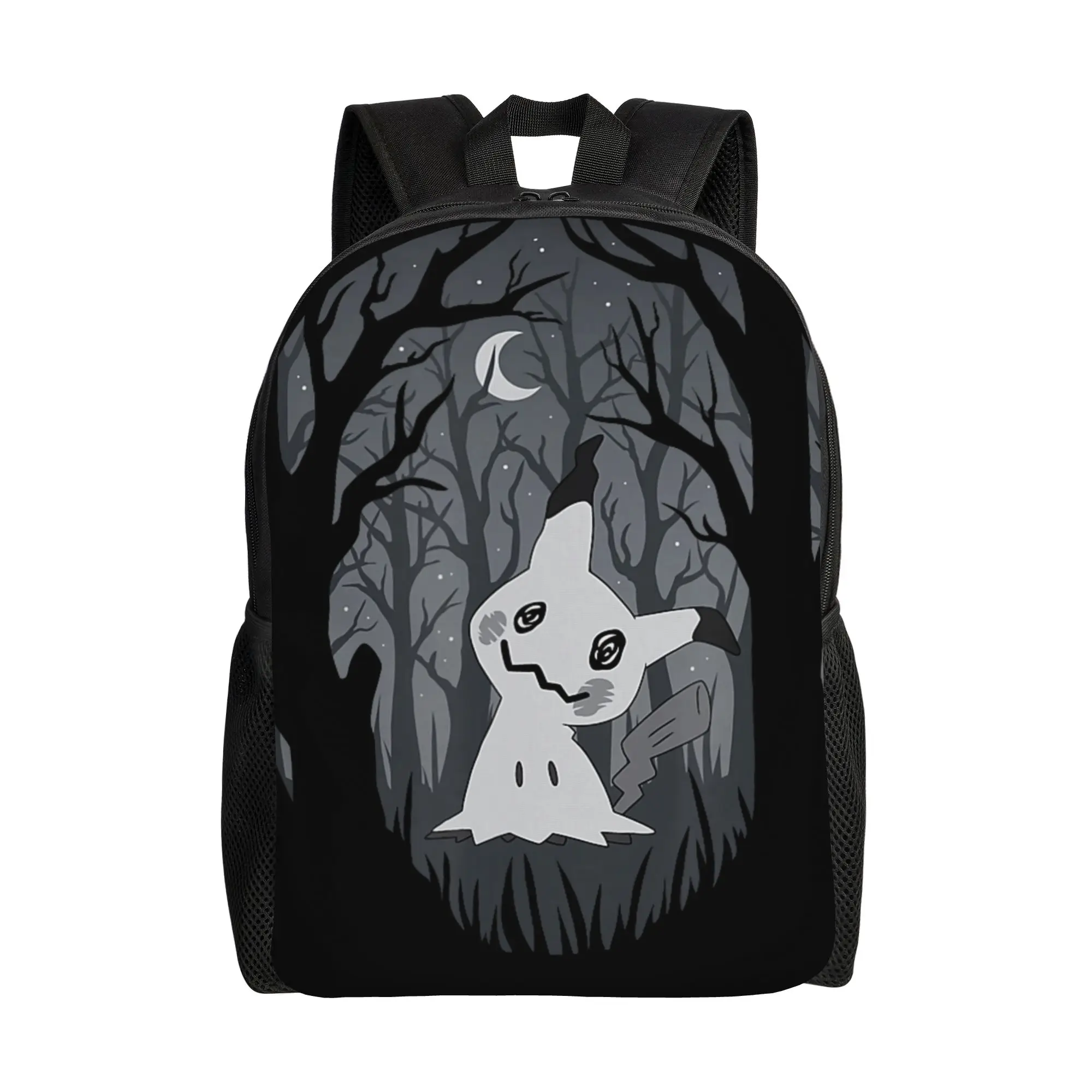 mochilas-bandai-pokemon-mimikyu-tipo-fada-fantasma-floresta-sombria-mochila-de-trabalho-resistente-com-alcas