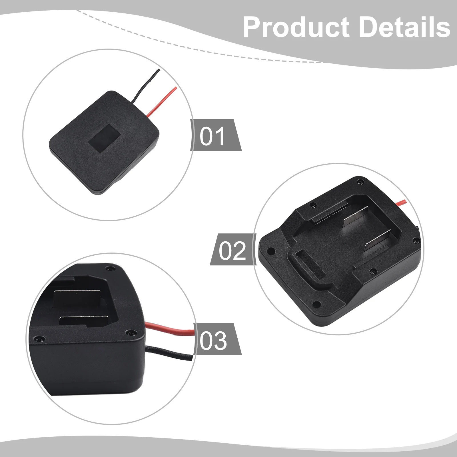 Für Parkside X20V Lithium-Ionen-Batterie-Anschlussadapter, Ausgangsadapter, Paneelmontage-Ersatzwerkzeug zum Schutz von Batterieausrüstung – Detail 6