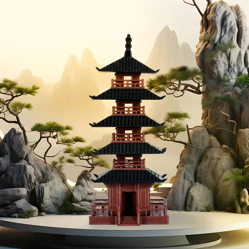 Mini Pagoda Statue Chinese Anc - Mini Bonsai Zen Garden review and price