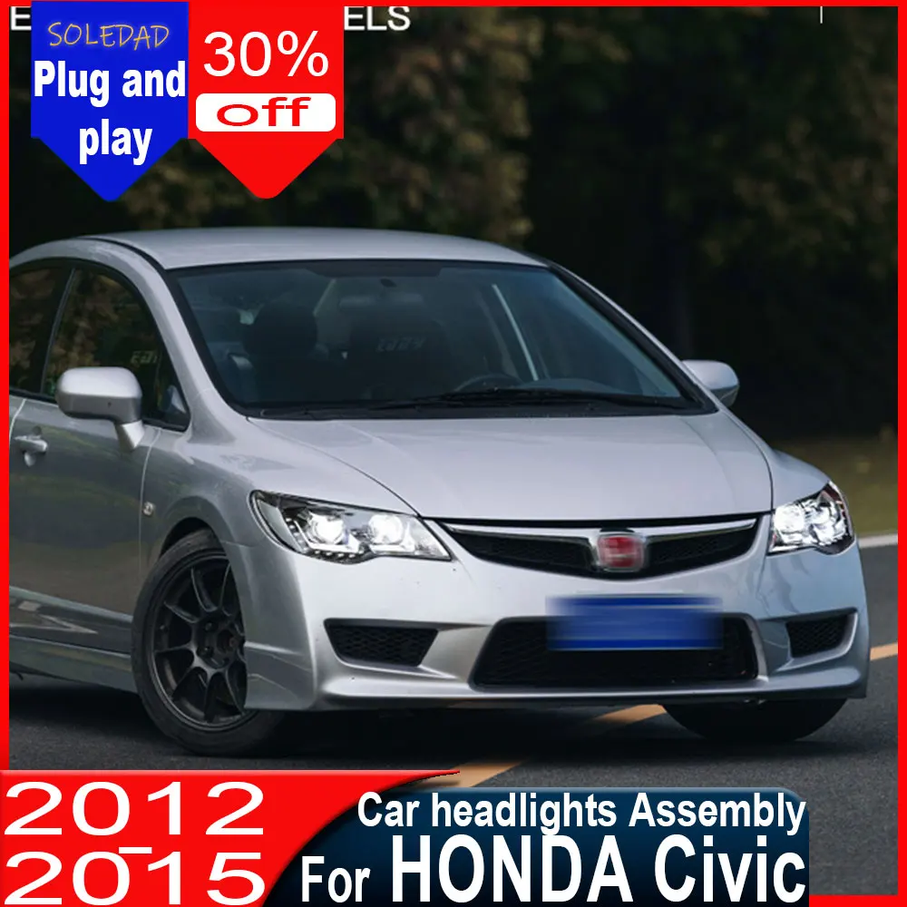 

Car headlight For Honda Civic 2006 2007 2008 2009 2010 2011 LED Headlight LED DRL Turn Signal High Beam Projector Lens