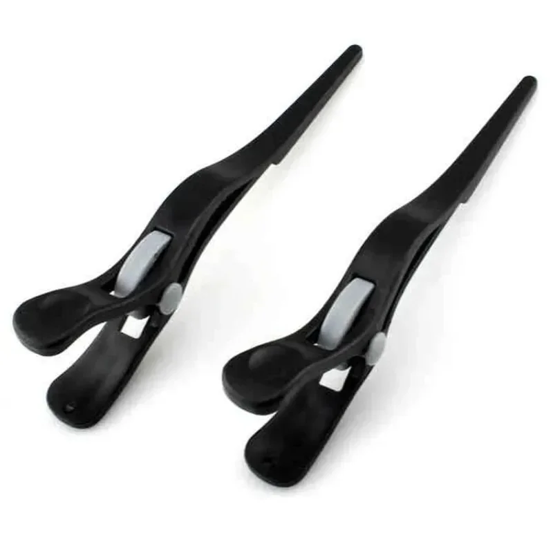 Professional Hairdressing Salon Hairpins Black Plastic Single Prong DIY Alligator Hair Clip Hair Care Styling Tools 머리핀 헤어핀