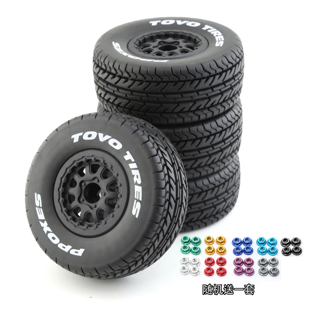 Opony do samochodów RC Short Course Truck 1/10 na każdą nawierzchnię, pasujące do TRAXXAS Slash4X4, ARRMA SENTON 4X4 V3, Losi Ford Raptor Baja Rey