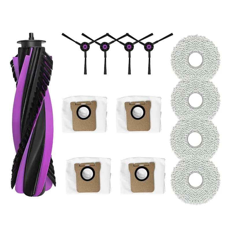 

【A26P】Запасные аксессуары для JONR P20 Pro: основная щетка, боковые щетки, мешки для сбора пыли, салфетки для уборки.