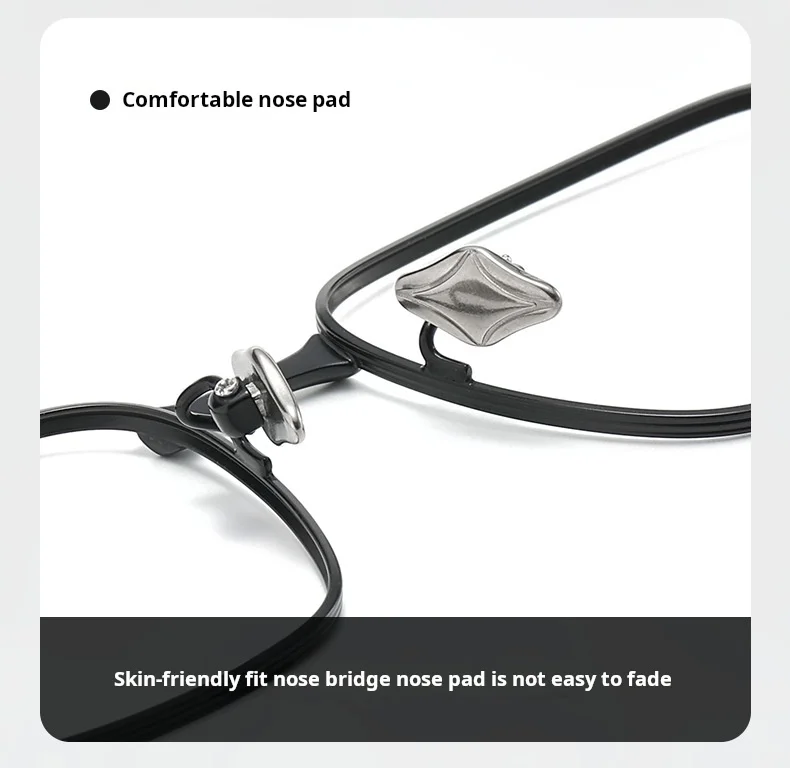 MOMOJA Retro Square Herren- und Damenbrille aus hochwertigem Titan, ultraleicht, modisch, personalisiert, Designer-Brillengestell AD702 – Detail 4