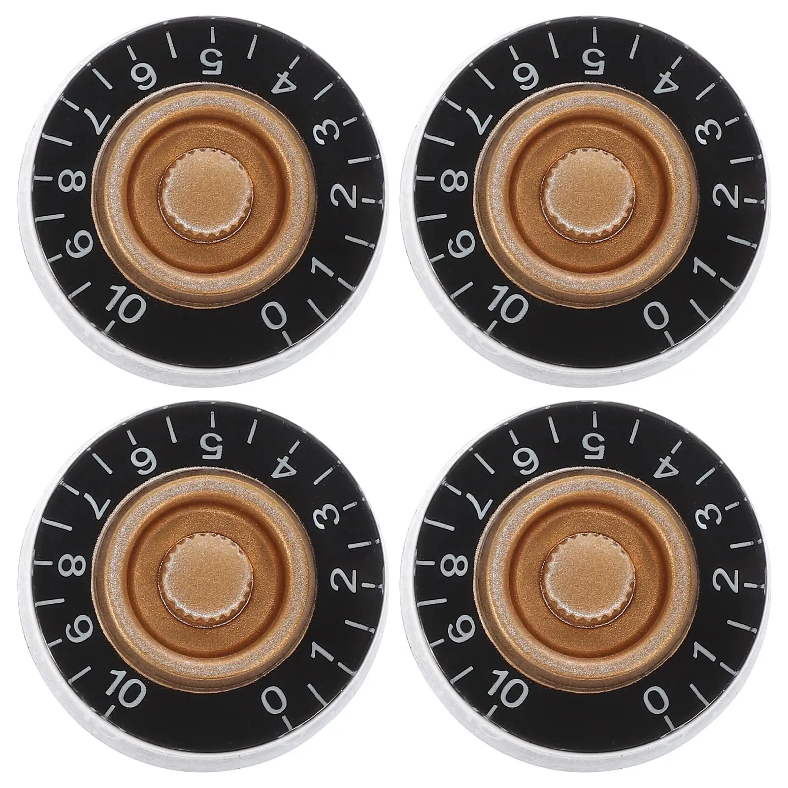 

4 Pcs Electric Guitar Knobs Durable Lightweight Acrylic Numbers Portable Style