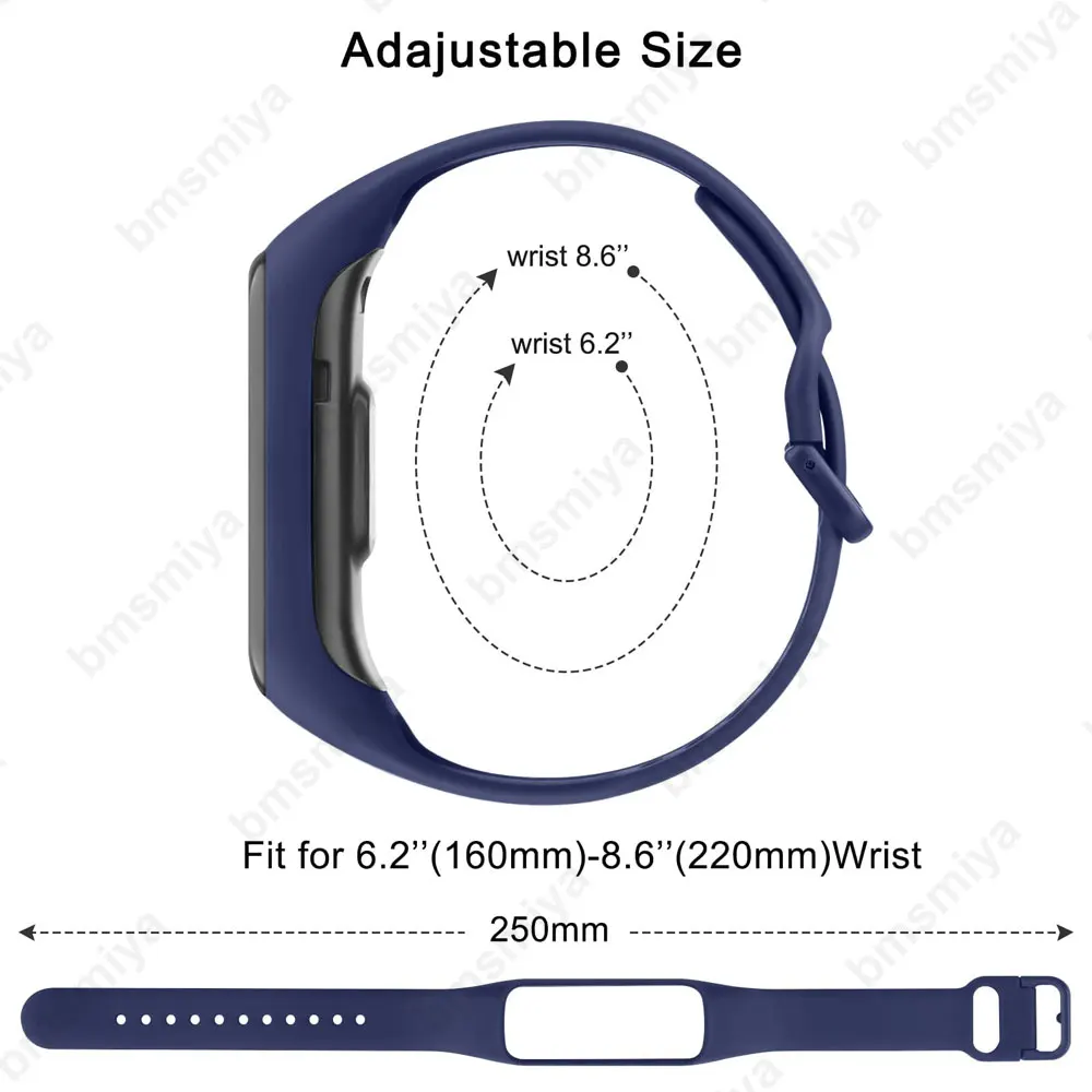 3 pçs pulseira de relógio de silicone para samsung galaxy fit 2 SM-R220 pulseira esportiva substituição para galaxy fit 2 cinto