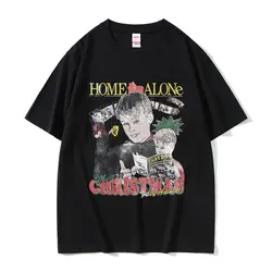 Rare 90s Vintage Movie Home Alone Graphic Tshirt Macauly Culkin Print T-shirt Men Women Casual Oversized T Shirts Birthday Gift