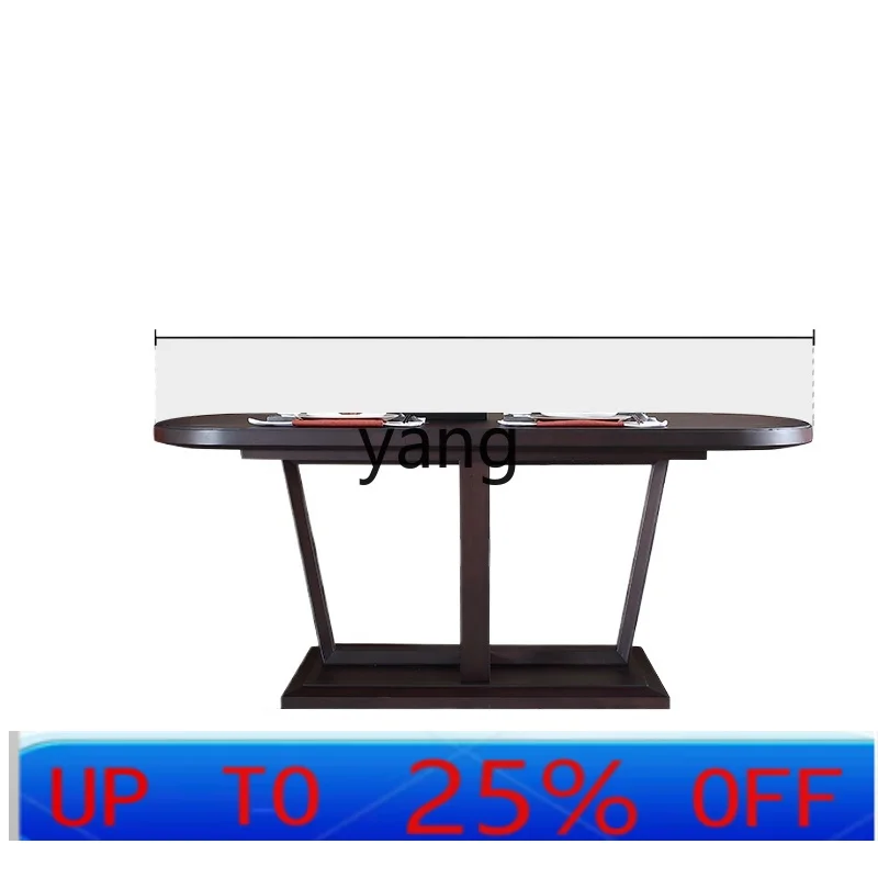 

LMM modern minimalist new Chinese long dining table 1.6 meters oval table