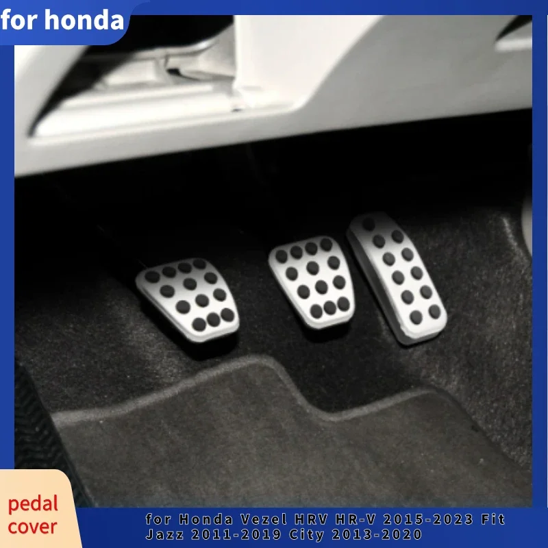 Car Pedals Gas Accelerator Brake Pedal Cover for Honda Vezel HRV HR-V 2015-2023 Fit Jazz 2011-2019 City 2013-2020 Accessories