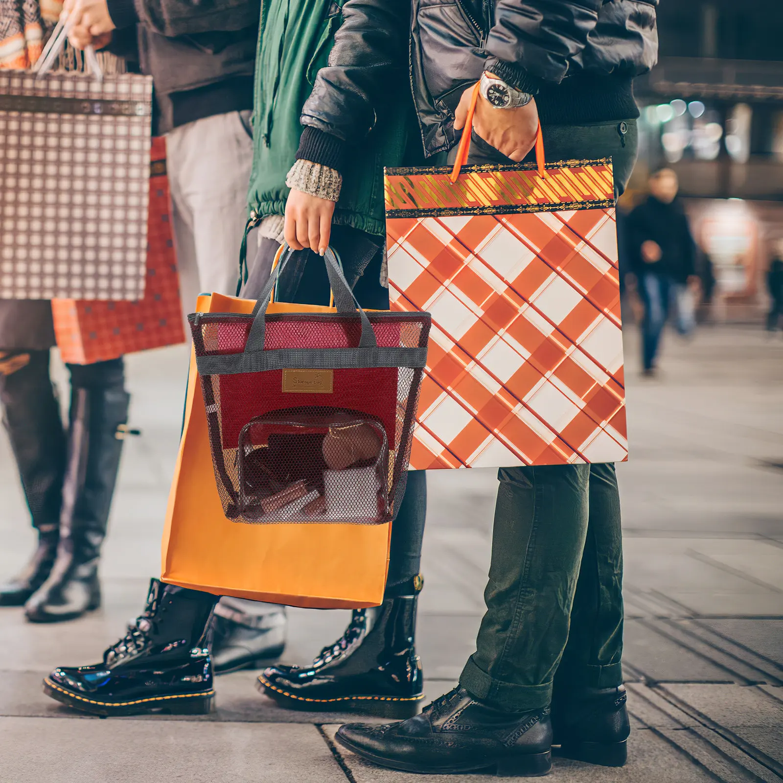 

2Pcs Portable Large Beach Bag Mesh Storage Tote for Travel Swimming Outdoor Zipper Carry Handle Women Mesh Bag