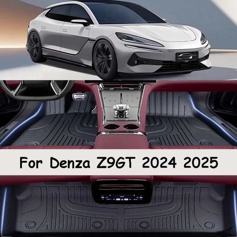 

For Denza Z9GT 2024 2025 Car Non-slip Foot Mat TPE Interior Decoration Accessories Anti Dirty Protection Carpet