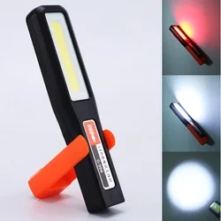 Powerful COB LED Work Light Car Garage Mechanic Lamp USB Rechargeable Flashlight Magnetic Torch Emergency Light Warning Ligh