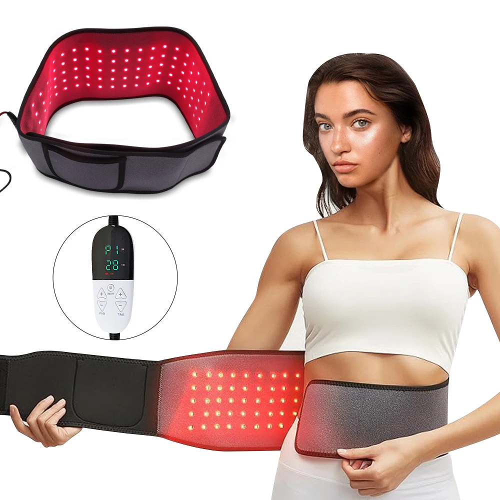 

LED Infrared Red Light Therapy Belt For Body Pain Waist & Back Relief Therapy Device For Muscle Shoulder Joints Pain Relief