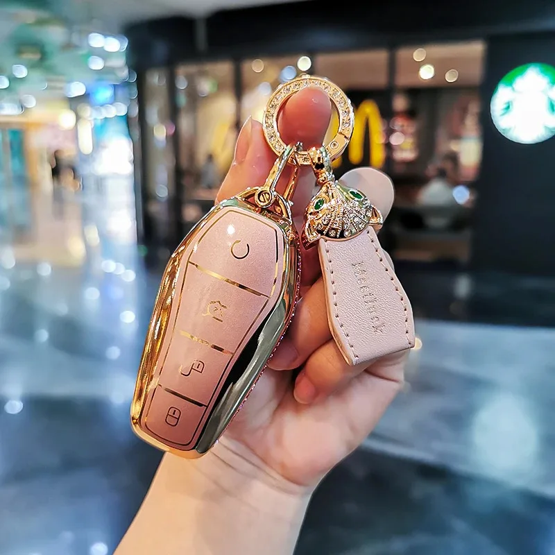 

Suitable for BYD Keycase Song Qin Plus Han Yuan Tang Dolphin Mini Seagull Keycover Keyshell Keychain cars accessories car keybag