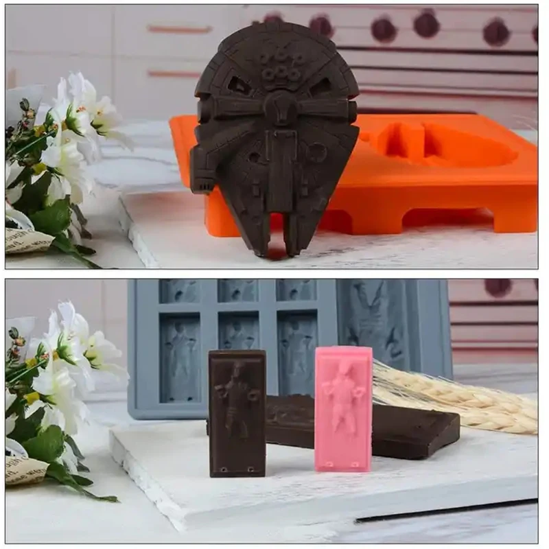 Cake Decorating Moulds Silicone Molds for Baking Chocolate Candy Gummy Dessert Ice Cube for Star  Molds War Fans