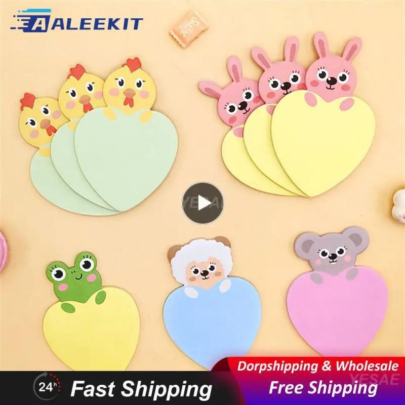 Stickers Convenient Lovely Cartoon Fashionable Decorative Must Have Animal Themed Notes Educational Supplies Sticker